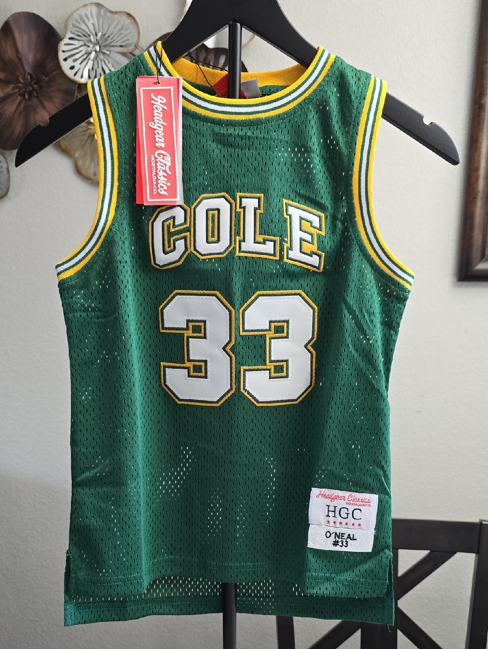 Youth Shaq #33 Cole Headgear Classics Basketball Jersey